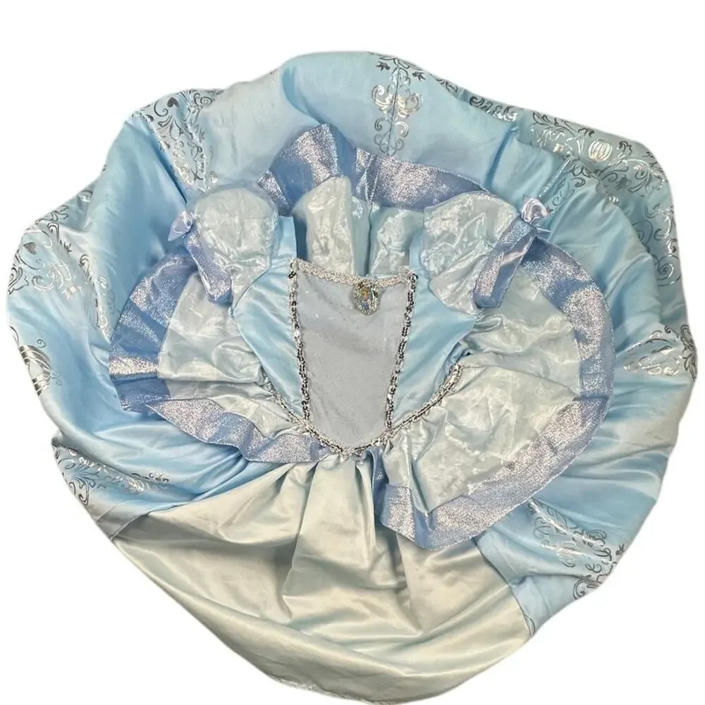 Disney Princess Cinderella Costume Gown Foil Carriage Sparkle Glitz
